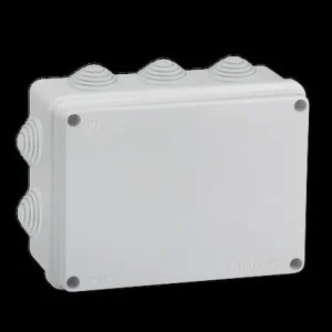 Kutija razvodna nadžbukna sa 10 uvoda 150 x 110 x 70 IP56 500V ABS g/w 650°C, siva