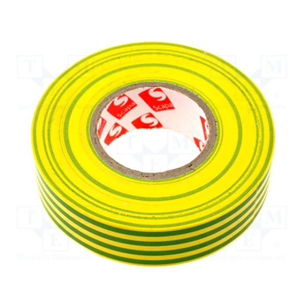 SCAPA PROFI traka za elektroinstalacije 19mm x 25m - žuto-zelena