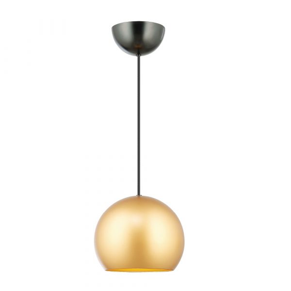 Luster MAMIA-PD-301-1 u zlatnoj boji idealan za uređenje modernog doma. Ima mogućnost montaže na željenu visinu.
