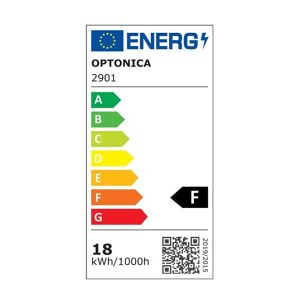 LED STROPNA LAMPA okrugla crna 18W