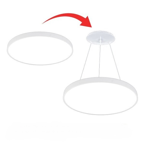 LED plafonjera okrugla 30W bijela opcije montaže