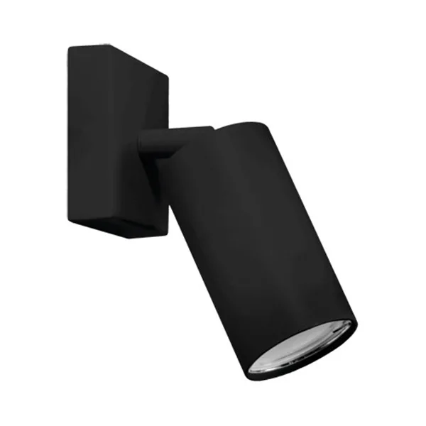 Lampa MANAM GU10 u crnoj boji. Uz lampu ne dolazi žarulja.
