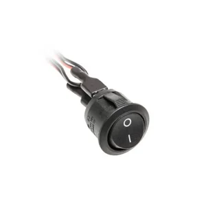 Mikro prekidač 3A s kablovima 12V max 36W crni