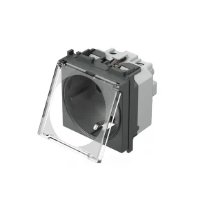 Utičnica ŠUKO+KS + POKLOPAC 2P+E 16A 250V~ 2M VM11 TEM MODUL - Slika 7