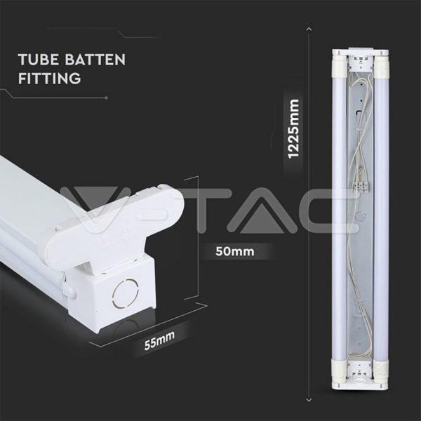 Kućište za LED cijevi T8 2 x 120cm IP20