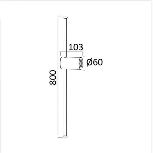 Zidna rasvjeta BRY-TINY-WL800-16W