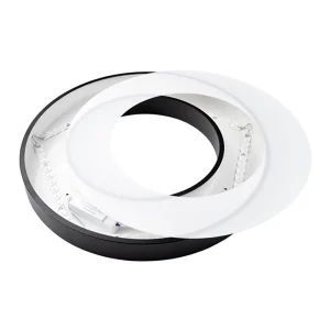 LED plafonjera okrugla crna 36W