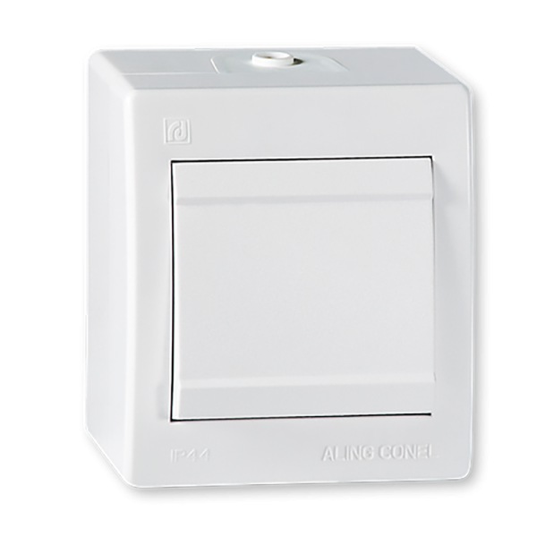 Jednopolni prekidač IP44 10AX 250V~, bijeli