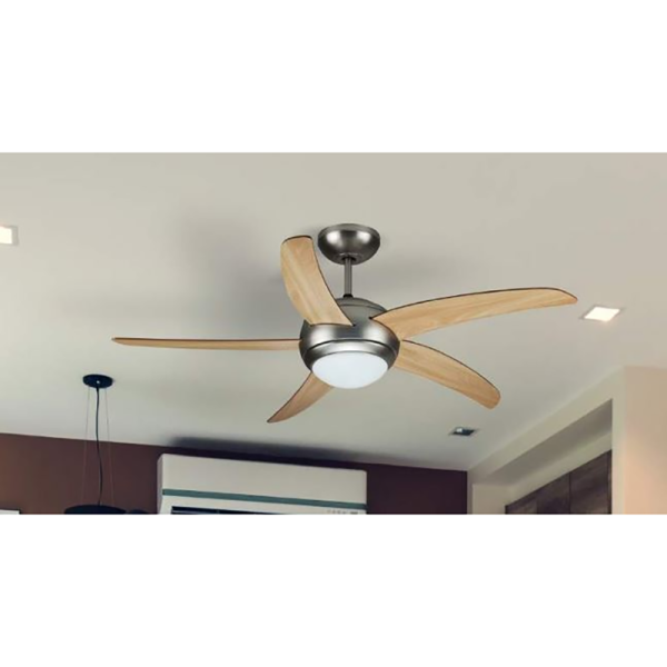 Ventilator s LED s osvjetljenjem i daljinskim upravljačem 2 x E27, 60W AC motor