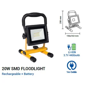LED reflektor 20W prijenosni i punjivi