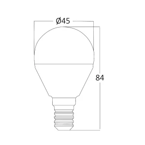 LED Žarulja E14 G45 5W