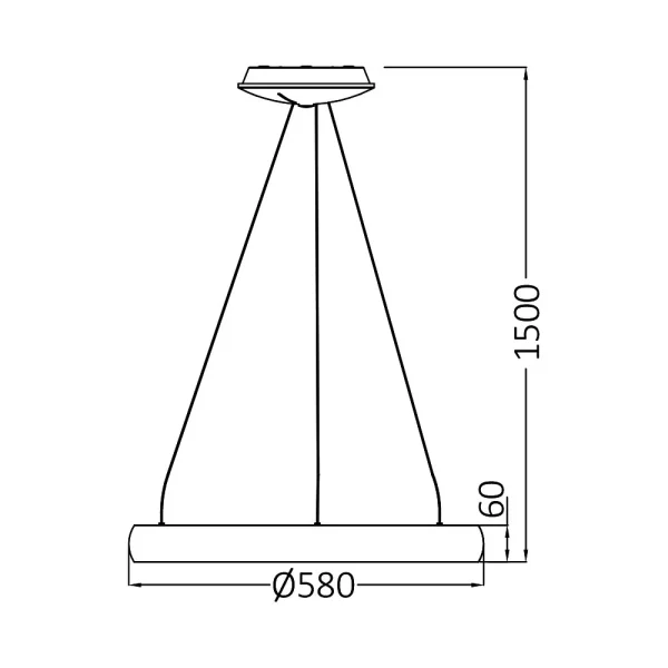 Visilica BELLA MLP 46W dimenzije