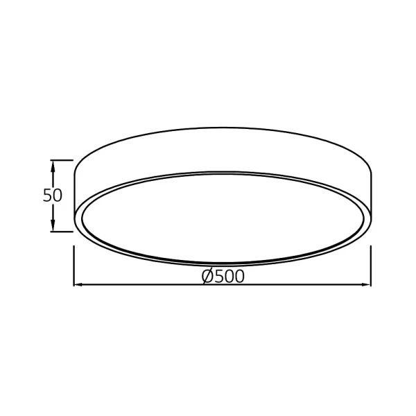 LED plafonjera BLADE SR 45W dimenzije