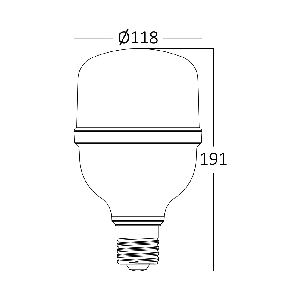 LED žarulja E27 38W