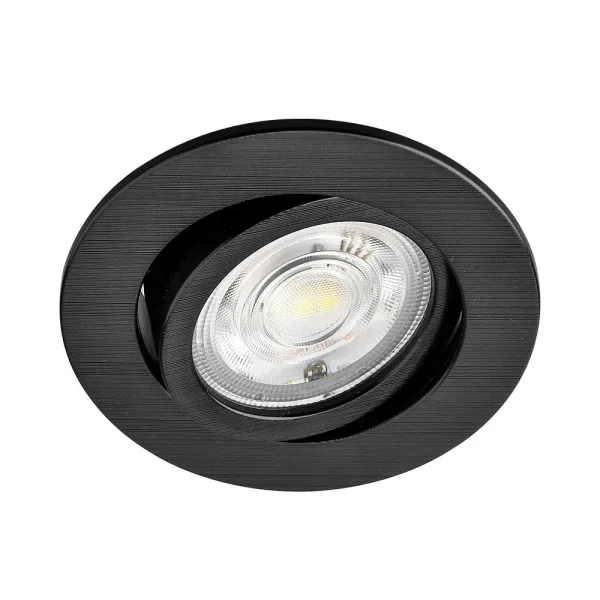 Ugradno LED svjetlo 7W zakretno crna
