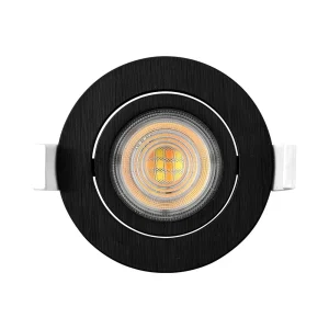 Ugradno LED svjetlo 7W zakretno crna