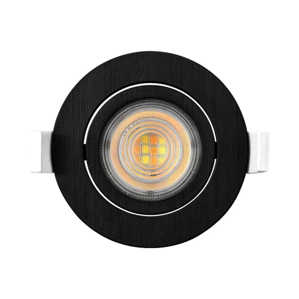 Ugradno LED svjetlo 7W zakretno crna