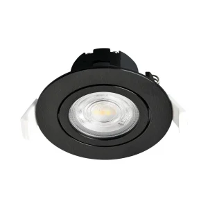 Ugradno LED svjetlo 7W zakretno crna