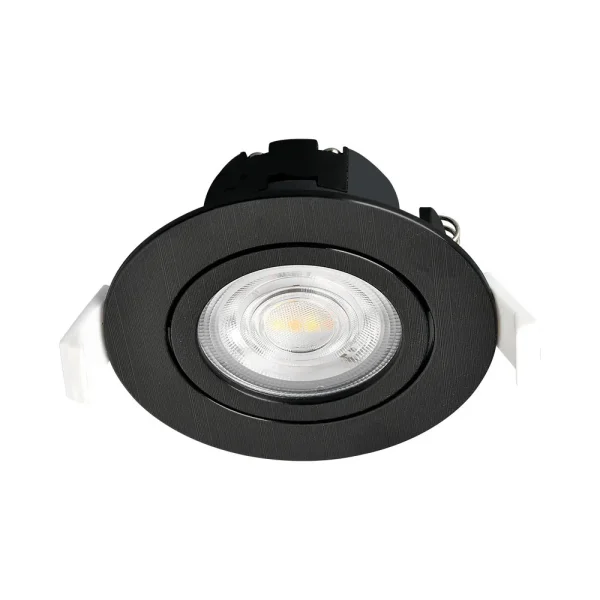 Ugradno LED svjetlo 7W zakretno crna