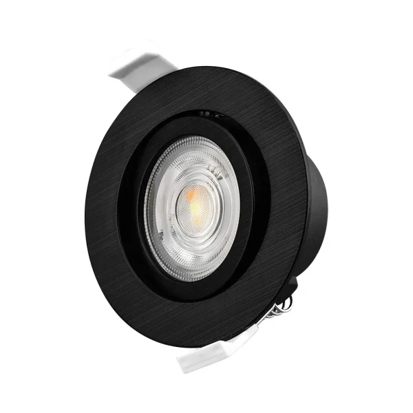 Ugradno LED svjetlo 7W zakretno crna