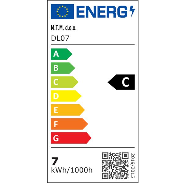 Downlight DL07 en. oznaka