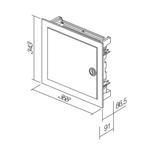 Razvodni ormar jednoredni 12+2 metalni dimenzije