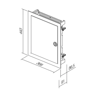 Razvodni ormar dvoredni 24+4 metalni dimenzije
