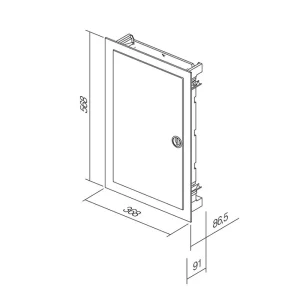 Razvodni ormar troredni 36+6 metalni dimenzije