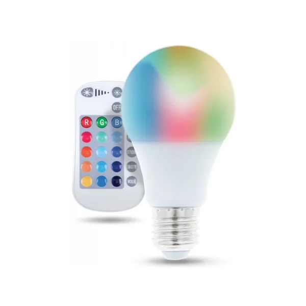 Forever Light E27 LED RGBW žarulja sa daljinskim 9W