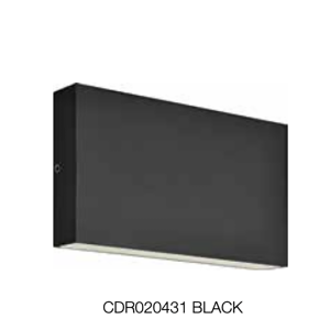 Vanjska zidna rasvjeta CDR020431 crna