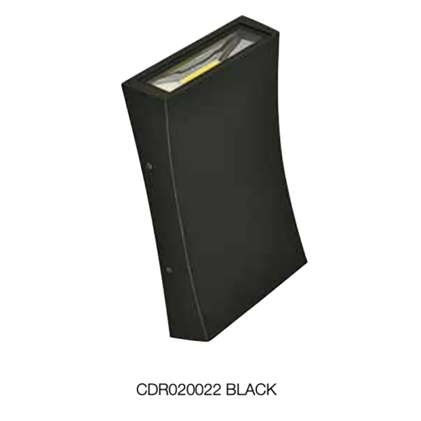 Vanjska zidna rasvjeta CDR020022 crna