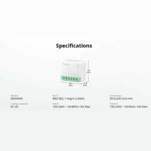 SONOFF Wi-Fi pametni prekidač MINIR4M