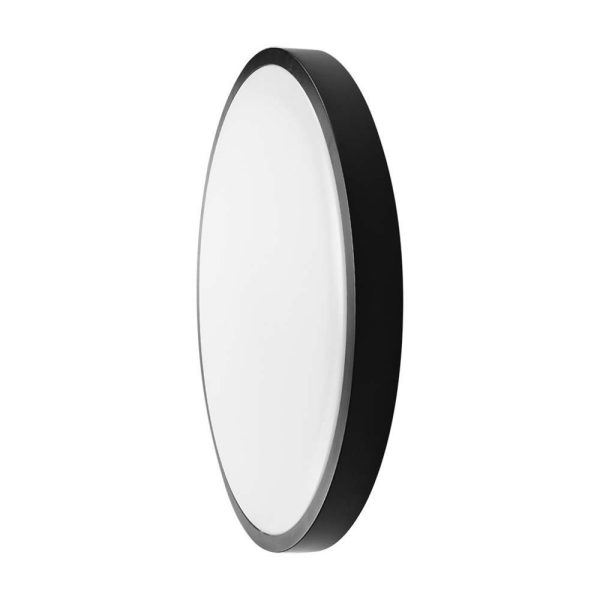 18W LED plafonjera s crnim rubom okrugla 4000K IP44