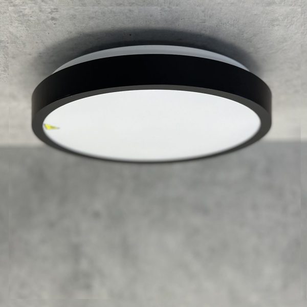 18W LED plafonjera s crnim rubom okrugla 4000K IP44
