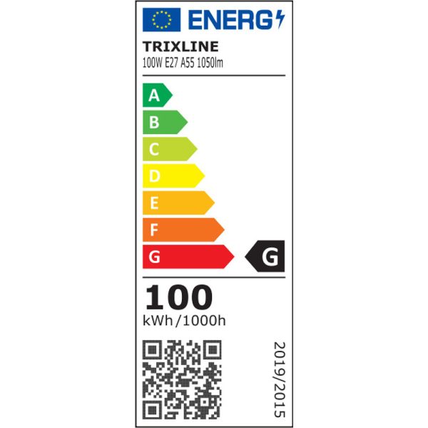 Žarulja sa žarnom niti 100W, A55, E27, 2700K