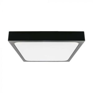 LED četvrtasta stropna lampa s crnim obrubom 18W 6500K IP44