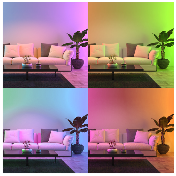 LED žarulja GU10 5W Wi-Fi Smart Tuya RGB CCT Dimabilna