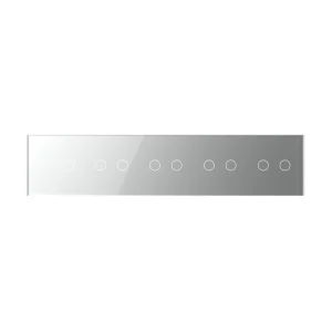 LIVOLO Stakleni panel 10 tipki siva