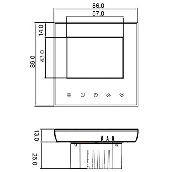 WiFi programabilni termostat LS-2002
