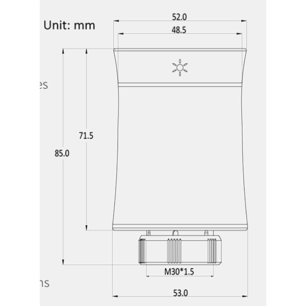 Termostatska glava za radijator LS-100