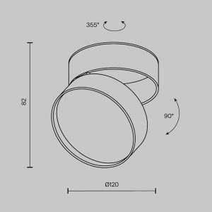 Stropna lampa Onda 18W