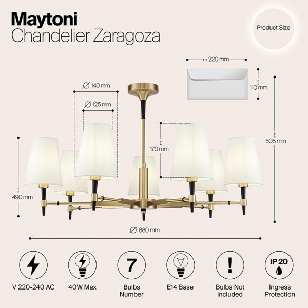 Luster Zaragoza H001CL-07BS