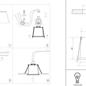 Ugradbena LED svjetiljka – Reif - Slika 4