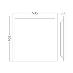 Ugradbeni LED panel Braytron BP27-46680 - Slika 5