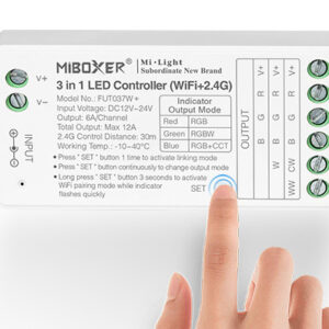 MiBoxer FUT037W+ pametni Wi‑Fi + 2.4 GHz LED kontroler za RGB/RGBW/RGB+CCT - Slika 3
