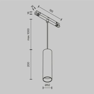 Tračna visilica Focus LED 12W - Slika 6