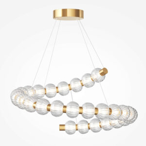 Viseća lampa Maytoni Amulet, zlatna, 35W, 3000K