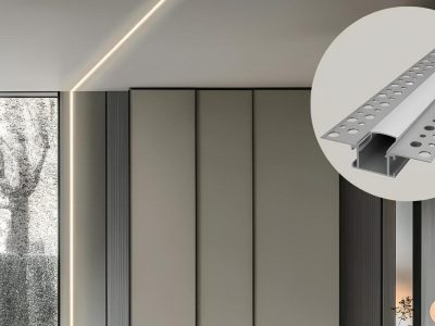 Aluminijski ugradbeni profil za LED traku u dnevnoj sobi