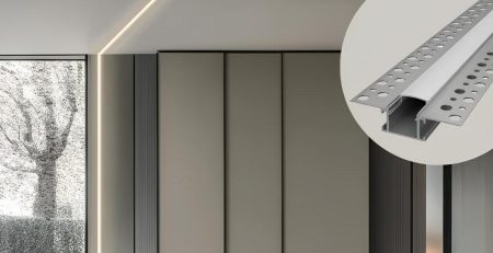 Aluminijski ugradbeni profil za LED traku u dnevnoj sobi